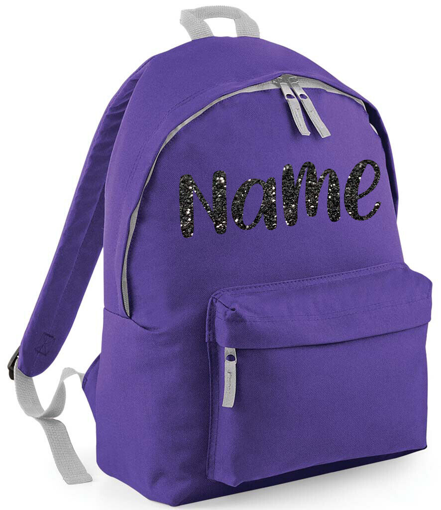 Personalised School Backpack Bag Kids Any Name Text Girls Boys Rucksack PE Kit