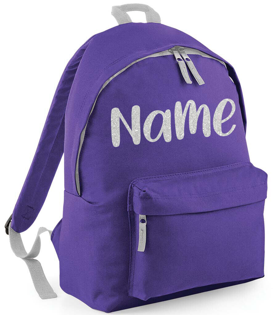 Personalised School Backpack Bag Kids Any Name Text Girls Boys Rucksack PE Kit