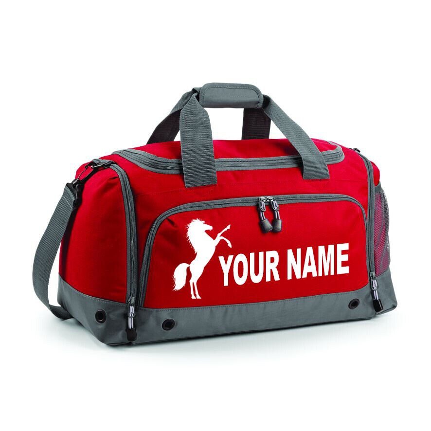 Personalised Sports Horse Jumping Riding Training Holdall Equestrian Kit Bag