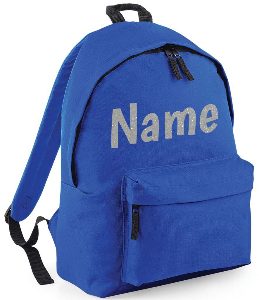 Personalised School Backpack Bag Kids Any Name Text Girls Boys Rucksack PE Kit