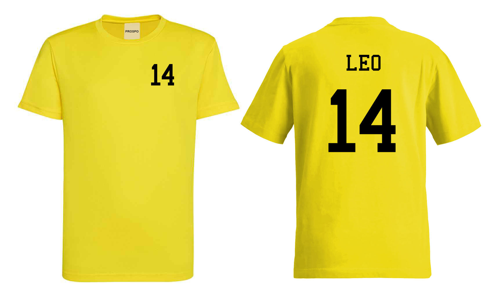 Kids Personalised Sports T-Shirt Customised Printed Varsity Football Team Number